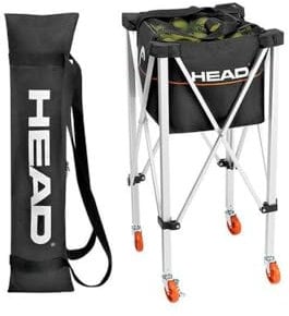 HEAD Tennis-Trainingswagen/-Trolley - Tennis-Ballwagen für Training- und Übungen - hält 120 Bälle