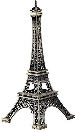 Heaveant Eiffelturm Modell, Metall-Eiffelturm-Statue, Bronze Tone Paris Eiffelturm Figur Statue, Vintage Zinklegierung Handwerkskunst-Statuenmodell für Souvenirs (25 cm)