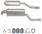 Ferroz Export Ersatz für Auspuffanlage für Mercedes Benz C-Klasse (W203/S203) C 180 200 230 Auspuff
