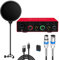USB Audio Interface (Resolution 24Bit/96kHz) 48V Phantom Power (Audio Interface(XLR Cable and Pop))
