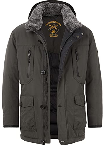 Jan Vanderstorm Herren Funktionsjacke Botulfr Winterjacke | Atmungsaktiv, Wasser- Und Windabweisend | Größe 50-76 oliv, 56