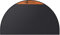 FLASLD Fireproof Fireplace Mat Half Round Hearth Rug Protects Floors, Feuerfeste Kaminmatte, 71 x 121 cm halbrund, schützt Böden vor Funken, Glut, silikonbeschichteter Glasfaser-Teppich