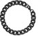 316L Stainless Steel Men's Metal Chain Black 9mm 7 Inch (18 cm) Cuban Curb Bracelet