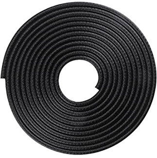 5M Paracolpi Portiere Auto Protezione, Protezione del bordo della portiera dell'auto, Portiere Auto senza colla Antigraffio Protezione per Bordi Porta Universale in Gomma Nera a Forma di U Protezione