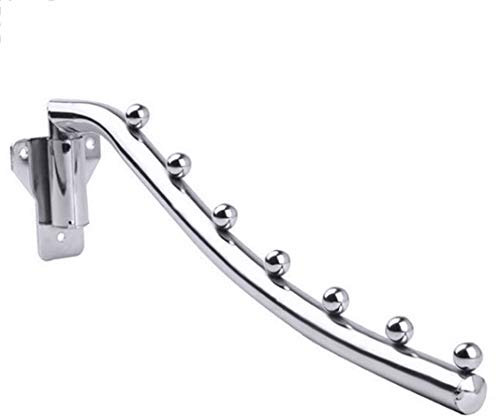 1 Piezas Perchero Plegable para Ropa, Colgador Ropa Plegable Pared, Ahorrar Espacio Percha de Pared para Organizador de Armario Perchero Ganchos para Ropa Metal Sistema para Colgar Ropa Seca Estante
