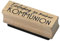 Artoz Stempel – Holzstempel – „Kommunion“ – 20 x 60 mm – Motivstempel zum Kartenbasteln für Einladungen zur Kommunion