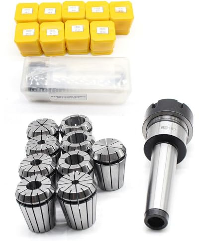 9-tlg ER32 Spannzangensatz Set, 2-20mm Spannzangenfutter MK3 M12 BT für TOP Graviermaschine und Fräsen Drehwerkzeug