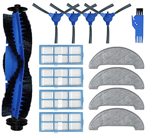 Bumdenuu pour Ultenic D5 Series / D5S Pro / D5S Pro + Robot Aspirateur - Pièces de Rechange, Brosse Latérale Principale, Filtre Hepa
