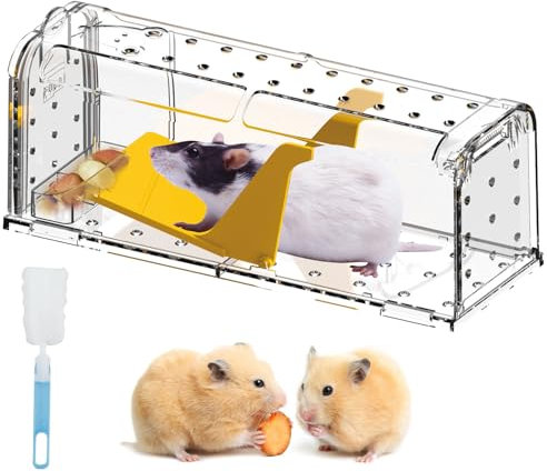 CLDFDC Piège à Souris Vivant pour intérieur et extérieur - Attrape Souris Intelligent Facile à Utiliser, Facile à Nettoyer, réutilisable, libération sans Contact (1 Pièces)