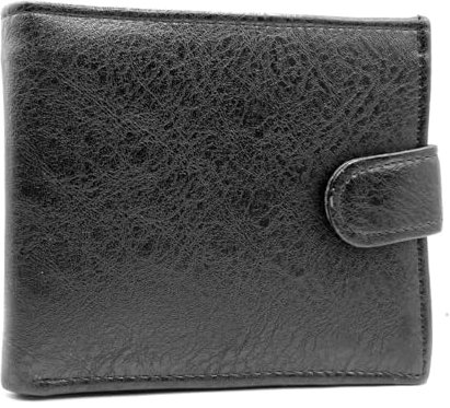 Charmoni - Portefeuille Homme Grande Classique - Portefeuille Italien Paysage - Porte Cartes crédit - Porte Monnaie - Photo - Cuir synthétique - Homme (Noir)