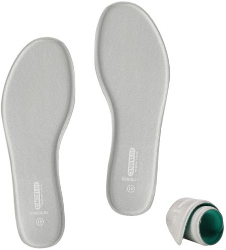 7STROBBS Memory Foam Einlegesohlen Damen & Herren, Ersatz Schuheinlagen Weich Einlagen für Sport Freizeit Alltag, Komforteinlegesohlen Sneaker Wanderschuhe Sportschuhe Stiefel, Grau EU39
