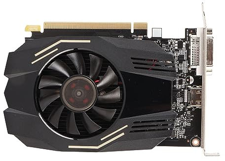 Plyisty GT1030 Graphics Card, 4GB DDR4 64bit 1468/2400MHz HD DVI PCI Express X4 3.0 Gaming Video Card with Fan for Office and Gaming