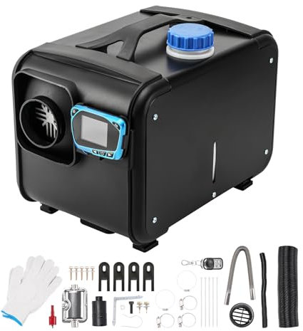 AEJBD Riscaldatore d'Aria Diesel Tutto in Uno con Telecomando LCD da 12 V e 8 kW per Auto, Camper, Barca, Furgone