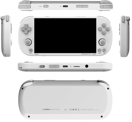 Tri.mui Smart Pro Console Portable – Console rétro portable, consoles rétro sous Linux, émulateur arcade +15 000 jeux. Compatible avec PSP, PS1, Game Boy. Écran 5 HD, WiFi multijoueur – BLANCHE 128GB