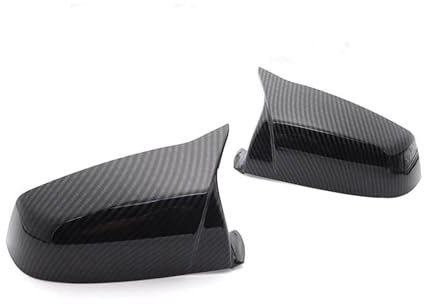 BHYYDS Für B&MW 5 6 7 Series F01 F02 F03 F04 F06 F07 F10 F11 F12 F13 Seitenspiegel-Abdeckkappe Auto Spiegelkappen(Carbon Fiber Look)