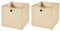 StickandShine 2er Set Creme Faltbox 32 x 32 x 32 cm Aufbewahrungsbox faltbar