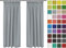 Rollmayer Hochwertig Vorhänge mit Bleistift Kollektion Vivid (Silbergrau 31, 135x150 cm - BxH - 2 er Pack) Blickdicht Uni einfarbig Gardinen Schal für Schlafzimmer