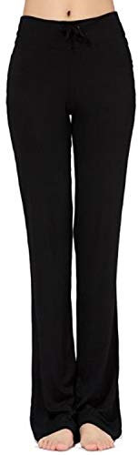 MESHIKAIER Super Doux Pantalon de Yoga Femme Pantalon de Minceur Pantalon de Danse Pantalon de Sport Pantalon Elastique et Extensible (Noir, XL)