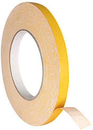 KLEBESHOP24 Doppelseitiges Klebeband aus Gewebe | Gewebeklebeband | Weiß | Hohe Soforthaftung | Für Fixierungen & Verklebungen | 11 mm x 25 m