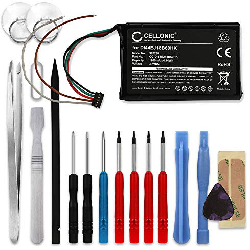 CELLONIC, Akku Navi kompatibel mit Garmin Edge 1000, Edge Explore 1000, 010-01161-00 (1200mAh, 3.7V) + Werkzeug-Set 17tlg Ersatzakku 361-00035-15