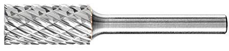 PFERD HM-Frässtift, Zylinderform ZYAS mit Stirnverzahnung, Zahnung ALLROUND, Frässtift-ø 12mm, Schaft-ø 6mm, Länge 65mm, 21001003 – für den vielseitigen Einsatz auf den wichtigsten Werkstoffen