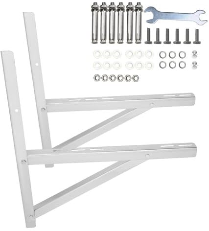 popmoon Soporte Garrafa de Montaje de Acero Inoxidable para Condensador sin conducto 9000 – 36000BTU Mini Sistema de Bomba de Aire Acondicionado Dividido