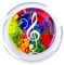 Magic Rosin - 3G Groovy Violinschlüssel – hochwertige Instrumentenkolophonium für Violinen-, Bratschen- und Cellobögen – hervorragende Griffigkeit – liefert einen klaren, komplexen Klang – gereinigtes
