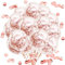 50 Stück Roségold Konfetti Luftballons Latex Konfetti Luftballons Roségold Party Luftballons für Geburtstagsfeier Hochzeit Verlobung Jubiläum Babyparty Abschlussfeier Weihnachten Karneval Dekoration