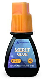 Premium MERIT HS-17 Eyelash Extension Glue | Professional Russian Volume ADHESIVE | Quick Drying time | 6-7 Weeks Retention (3g)