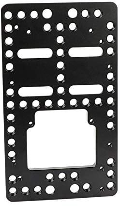 CAMVATE Aluminum Cheese Plate Battery Backboard Compatible with IDX P-V2 Quick Release V Mount Camera Plate