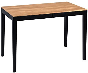 M2 Kollektion Nilsson Schreibtisch, Holz, braun, schwarz, B/H/T = 110x75x60cm