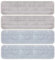 CQT Replacement Washable Microfiber Mop Pads Flat Floor Reusable 18 Inch for Floor Care System 2 Wet and 2 Dry Mop Pads Packed (18)