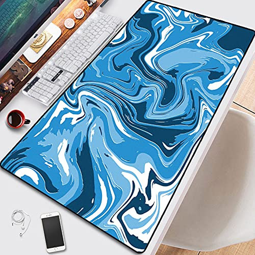 NNIU Strata Liquid Computer Mauspad Gaming Mousepad Abstrakte große 900x400 Mousemat Gamer XXL Mauspad PC Desk Matte Tastaturkissen. (Color : Liquid5, Size : 80X30cm)
