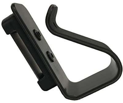 Sportschütze Gehörschutz Halter Spuckschutz/Visier Halter Trage Clip Kydex (Belt Loop Schwarz)