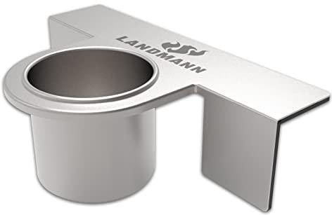 Landmann Magnetischer Flaschenhalter | Für Befestigung am Grill, Kühlschrank & an Allen magnetischen Flächen | Für alle 0,33 & 0,5 L Flaschen geeignet | Starker Magnet für sicheren Halt [Edelstahl]