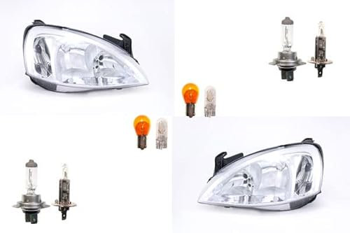 Johns, passend für Opel Corsa Scheinwerfer C 07/03-12/09 + Leuchtmit. Set links, rechts