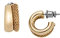 Skagen Women's Stainless Steel Push Back Earrings Bernsteinfarbenes Gold,W: 7.5MM