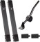 Croerw Rolling Tray Appliance Rollers - Adjustable Furniture Moving Wheels for Portable Washer Dryer Fridge Mobile Rolling Base and Compact Washing Machine Refrigerator Stand with Brake(Black)