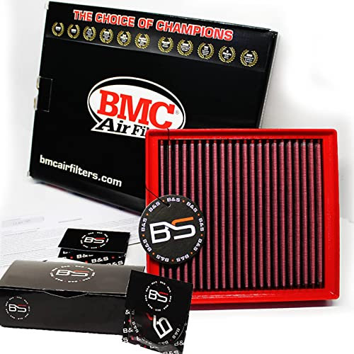 B&S Kit Filtro Aria Sportivo Aspirazione Rigenerabile Lavabile FB702/20 con Profumatore Interni