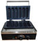 Gaufrier, Machine à gaufres électrique commerciale en acier inoxydable avec revêtement anti-adhésif Manche Hot Dog Gaufrier Machine à gaufres pour Restaurant Café