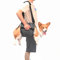 COODEO Hundetragegurt, Notfallrucksack Unterstützung für Rehabilitation Hundelift Geschirr, Hundeträger für ältere Hunde Gelenkverletzungen, Arthritis, Treppe hinauf (M,Schwarz)