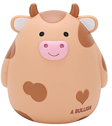 Milchvieh Kinder Spardose 16cm Kleine Karikatur Lächeln Cartoon Mavericks Personalisierte Deko Sparschwein Geschenke PVC Vinyl Sturzfest Sparbüchse für Jungen und Mädchen