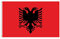 Lixure Flagge Albania 150x240cm Albanian Flag Albanische Fahne -Polyester, Digitaldruck, lebendige Farbe, lichtbeständig, doppelt genäht, mit Messingösen für Garten Innen- Außenbereich