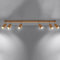 famlights Deckenlampe & Deckenbeleuchtung Zayn in Eiche 6-flammig Skandinavisch Modern ZAKE GU10 Holz Wohnzimmer Esszimmer | 6-flammig