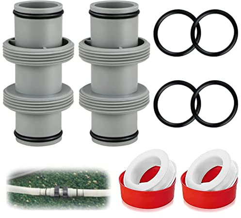 Pool Schlauchverbinder 38mm,Poolschlauch 38mm Verbinder,Pool Anschlussset 38mm,2 Stück Schlauchverbinder 38mm,Poolschlauch Adapter für Bestway Coleman, Pool Schlauchverbinder Verlängerung