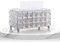 Kristall Taschentuchbox, Europäischen Glas Glitzernden Kosmetiktücherbox Desktop Seidenpapier Tissue Box Gesichtstücher Behälter für Wohnzimmer Esszimmer Büro(Silber)