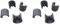 Lafuma Kit de 4 Patins pour Fauteuil Relax et Chaise Longue, Diamètre: 20 mm, Couleur: Anthracite, LFM2843-1229 (Lot de 2)