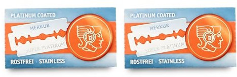 Merkur Super Platinum Rasierklingen, 20 Stuck