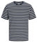 JACK & JONES JJEORGANIC Basic Tee SS O-Neck Noos, T-Shirt, Uomo, Navy Blazer/Stripes: Cloud Dancer, S