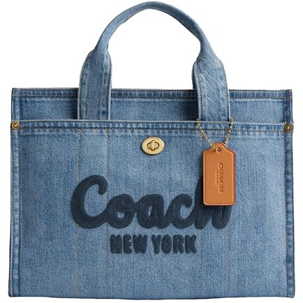 COACH Cargo Tote, Handtasche, Umhängetasche, Denim-Blau
